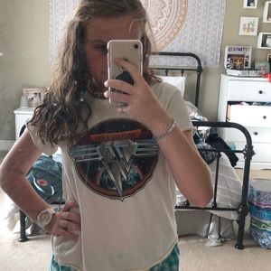 Can Halen band tee.
